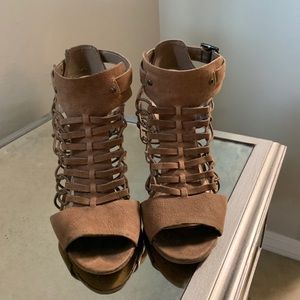 Vince Camuto Mocha Suede Heels